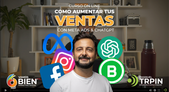 Curso OnLine: Cómo Aumentar Tus Ventas en WhatsApp con Meta Ads & ChatGPT